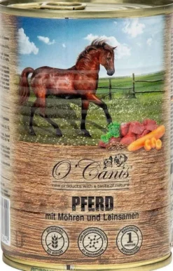 O'Canis Konina z WARZYWAMI i siemieniem lnianym Mokra Karma dla psa op. 800g