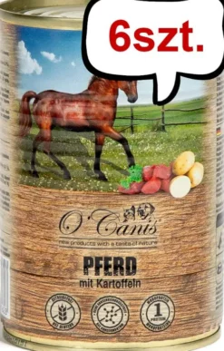 O'Canis Konina z ZIEMNIAKAMI Mokra Karma dla psa op. 400g Pakiet 6szt.