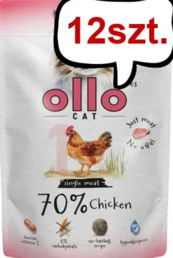 Ollo Cat Nr 1 Chicken Mokra Karma dla kota op. 85g Pakiet 12szt.
