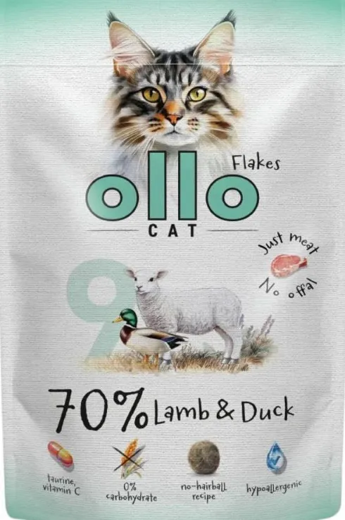 Ollo Cat Nr 9 Lamb&Duck Mokra Karma dla kota op. 85g Pakiet 12szt.
