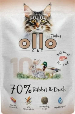 Ollo Cat Nr 10 Rabbit&Duck Mokra Karma dla kota op. 85g