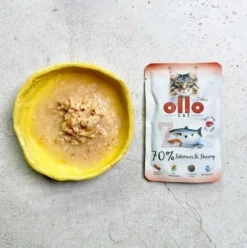 Ollo Cat Nr 7 Salmon&Shrimp Mokra Karma dla kota op. 85g Pakiet 12szt.