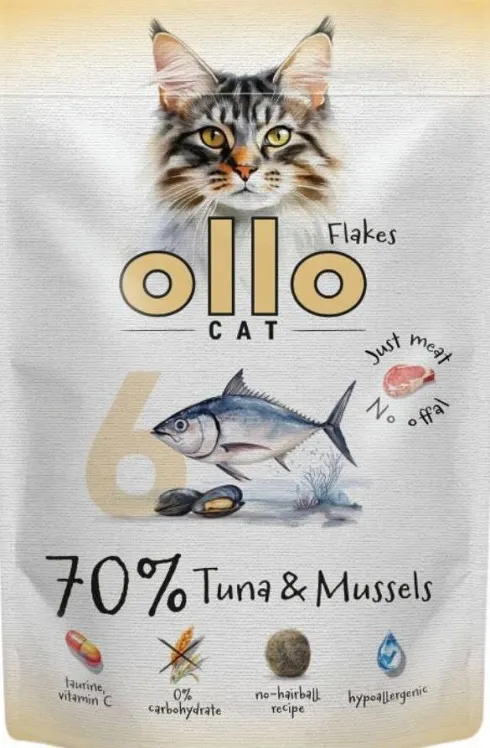 Ollo Cat Nr 6 Tuna&Mussels Mokra Karma dla kota op. 85g
