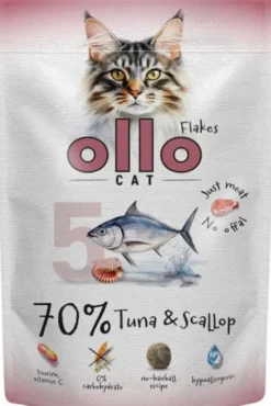 Ollo Cat Nr 5 Tuna&Sallop Mokra Karma dla kota op. 85g Pakiet 12szt.