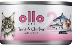 Ollo Cat Tuna&Chicken with Salmon Mokra Karma dla kota op.70g