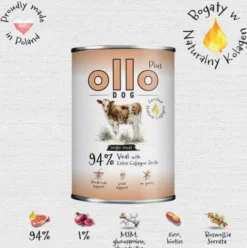 Ollo Plus Kolagen Veal Mokra Karma dla psa op. 400g
