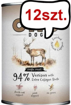 Ollo Plus Kolagen Venison Mokra Karma dla psa op. 400g Pakiet 12szt.