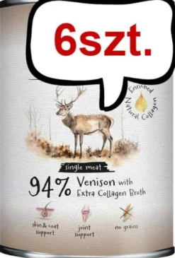 Ollo Plus Kolagen Venison Mokra Karma dla psa op. 800g Pakiet 6szt.