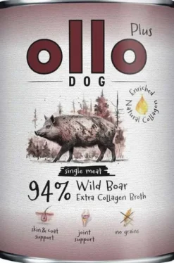 Ollo Plus Kolagen Wild Boar Mokra Karma dla psa op. 400g