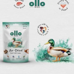Ollo Przysmaki Air-Dried Duck Soft Cubes dla psa op. 80g