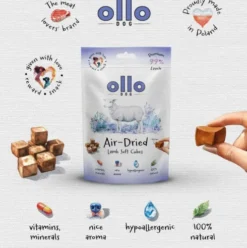 Ollo Przysmaki Air-Dried Lamb Soft Cubes dla psa op. 80g
