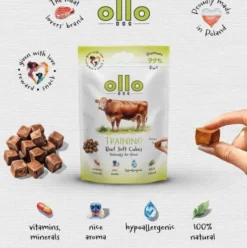Ollo Przysmaki Training Beef Soft Cubes dla psa op. 80g