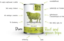 Ollo Pure Beef&Green Tripe Mokra Karma dla psa op. 400g Pakiet 8szt.