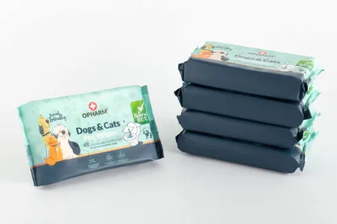 Opharm Dogs&Cats Pet Wipes Chusteczki nawilżane dla psa i kota op. 48szt.
