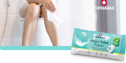 Opharm Moist Toilet Paper Nawilżany papier toaletowy op. 48szt.