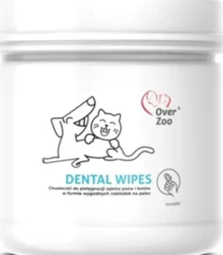 Over Zoo Dental Wipes Czyściki do pielęgnacji zębów dla psa i kota op. 50szt.