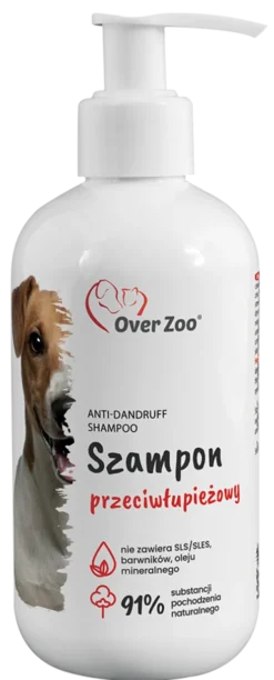 Over Zoo Szampon z cynkiem zwalczający łupież dla psa poj. 250ml