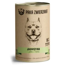 Paka Zwierzaka Jagnięcina i jabłko z miętą Mokra karma dla psa op. 400g Pakiet 6szt.