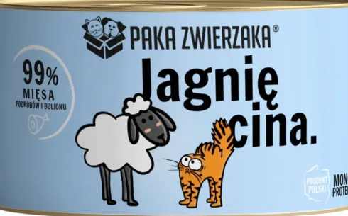 Paka Zwierzaka Jagnięcina Mokra karma dla kota op. 200g
