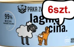 Paka Zwierzaka Jagnięcina Mokra karma dla kota op. 200g Pakiet 6szt.