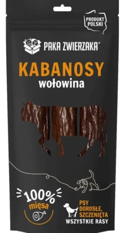 Paka Zwierzaka Kabanosy wołowina dla psa op. 3szt.