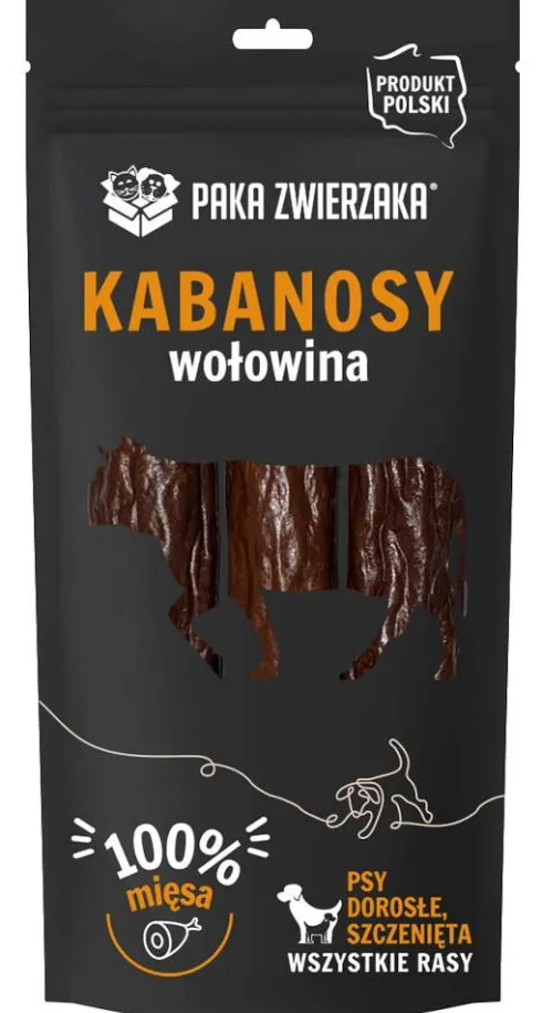 Paka Zwierzaka Kabanosy wołowina dla psa op. 3szt.