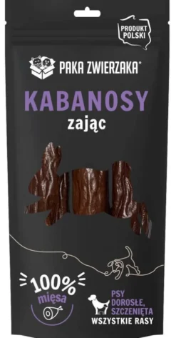 Paka Zwierzaka Kabanosy zając dla psa op. 3szt.