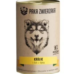 Paka Zwierzaka Królik i dzik z dynią Mokra karma dla psa op. 400g Pakiet 6szt.