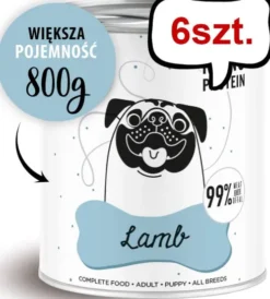 Paka Zwierzaka Pepe Jagnięcina Mokra karma dla psa op. 800g Pakiet 6szt. WYPRZEDAŻ