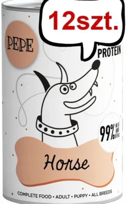 Paka Zwierzaka Pepe Konina Mokra karma dla psa op. 400g Pakiet 6szt.