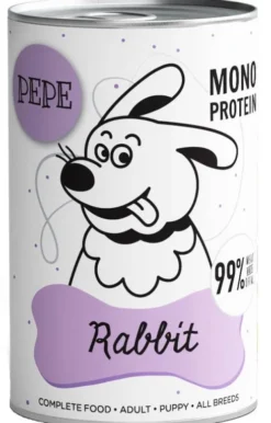 Paka Zwierzaka Pepe Królik Mokra karma dla psa op. 400g