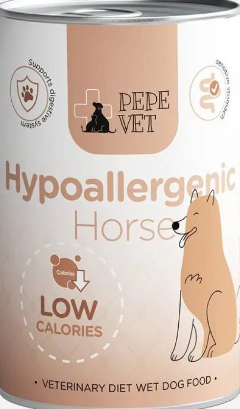 Paka Zwierzaka Pepe Vet Hypoallergenic Horse Mokra Karma dla psa op. 400g