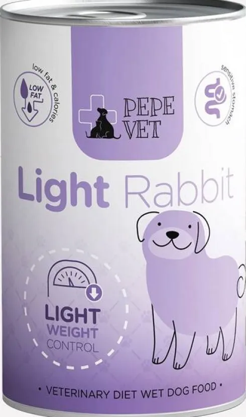 Paka Zwierzaka Pepe Vet Light Rabbit Mokra Karma dla psa op. 400g