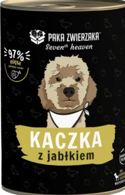 Paka Zwierzaka Seventh Heaven Kaczka z jabłkiem Mokra karma dla psa op. 400g Pakiet 6szt.