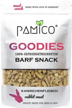 Pamico Goodies Freeze Dried Mięso z królika Przysmaki liofilizowane dla psa i kota op. 50g