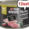 Pan Mięsko Adult Indyk z gęsią Mokra Karma dla kota op. 200g Pakiet 12szt.