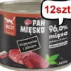 Pan Mięsko Adult Wieprzowina z jeleniem Mokra Karma dla kota op. 200g Pakiet 12szt.