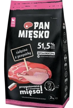 Pan Mięsko Cielęcina z przepiórką Extra Small Sucha Karma dla szczeniąt op. 3kg