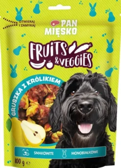 Pan Mięsko Fruits&Veggies Gruszka z królikiem Przysmak dla psa op. 100g