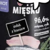 Pan Mięsko Kitten Indyk z łososiem Mokra Karma dla kociąt op. 400g Pakiet 12szt.
