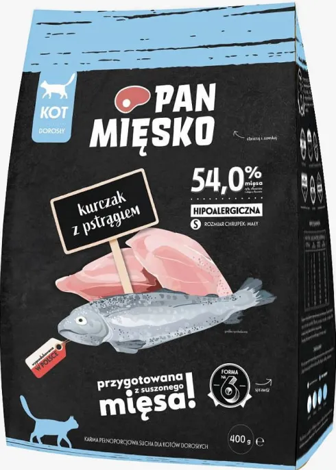 Pan Mięsko Pakiet degustacyjny Sucha Karma dla kota op. 5x400g