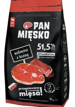 Pan Mięsko Wołowina z koziną Medium Sucha Karma dla psa op. 9kg