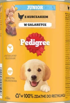 Pedigree Junior Kurczak w galaretce Mokra Karma dla szczeniaka op. 400g