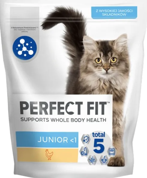 Perfect Fit Junior Kurczak Sucha Karma dla kociąt op. 750g WYPRZEDAŻ