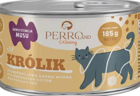 Perro CATering Królik Mokra Karma dla kota op. 185g Pakiet 12szt.