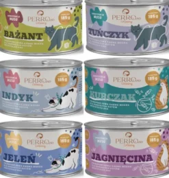 Perro CATering Pakiet degustacyjny Mokra Karma dla kota op. 6x185g