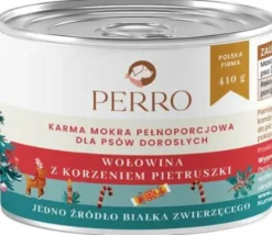 Perro Christmas Adult Wołowina z korzeniem pietruszki Mokra Karma dla psa op. 410g WYPRZEDAŻ