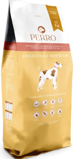 Perro Cielęcina z batatami Sucha Karma dla psa op. 12kg