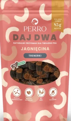 Perro DAJ DWA Jagnięcina Trenerki Przysmaki dla psa op. 85g