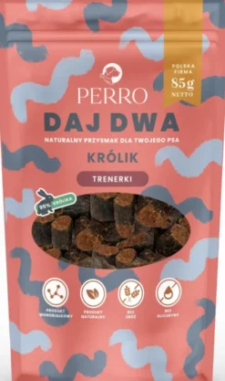 Perro DAJ DWA Królik Trenerki Przysmaki dla psa op. 85g